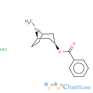 CAS No:55623-27-3 8-Azabicyclo[3.2.1]octan-3-ol,8-methyl-, 3-benzoate, hydrochloride (1:1), (3-endo)-