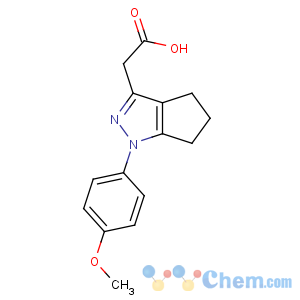 CAS No:55645-40-4 2-[1-(4-methoxyphenyl)-5,6-dihydro-4H-cyclopenta[c]pyrazol-3-yl]acetic<br />acid