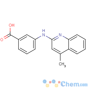 CAS No:557-42-6 3-[(4-methylquinolin-2-yl)amino]benzoic acid