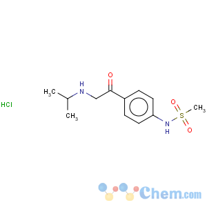 CAS No:5576-49-8 4-(2-Isopropylaminoacetyl)phenyl methanesulfonamide Hydrochloride