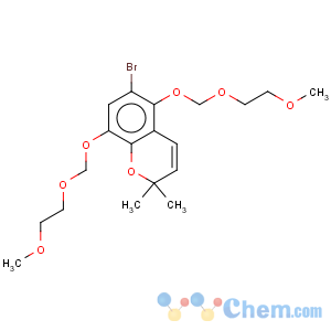 CAS No:557757-31-0 2h-1-benzopyran, 6-bromo-5,8-bis[(2-methoxyethoxy)methoxy]-2,2-dimethyl- (9ci)