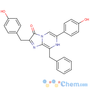 CAS No:55779-48-1 8-benzyl-6-(4-hydroxyphenyl)-2-[(4-hydroxyphenyl)methyl]-7H-imidazo[1,<br />2-a]pyrazin-3-one