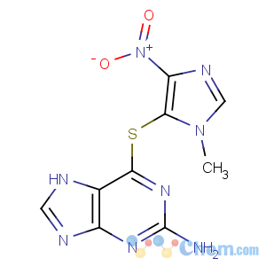 CAS No:5581-52-2 6-(3-methyl-5-nitroimidazol-4-yl)sulfanyl-7H-purin-2-amine