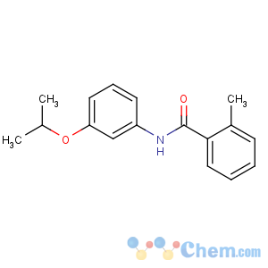 CAS No:55814-41-0 2-methyl-N-(3-propan-2-yloxyphenyl)benzamide