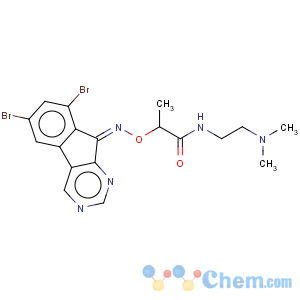 CAS No:55837-17-7 Propanamide,2-[[(6,8-dibromo-9H-indeno[2,1-d]pyrimidin-9-ylidene)amino]oxy]-N-[2-(dimethylamino)ethyl]-