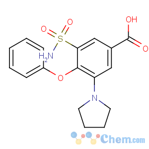 CAS No:55837-27-9 4-phenoxy-3-pyrrolidin-1-yl-5-sulfamoylbenzoic acid