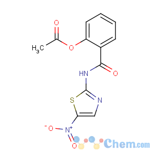 CAS No:55981-09-4 [2-[(5-nitro-1,3-thiazol-2-yl)carbamoyl]phenyl] acetate