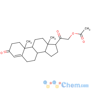 CAS No:56-47-3 [2-[(8S,9S,10R,13S,14S,17S)-10,13-dimethyl-3-oxo-1,2,6,7,8,9,11,12,14,<br />15,16,17-dodecahydrocyclopenta[a]phenanthren-17-yl]-2-oxoethyl] acetate