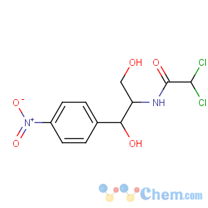 CAS No:56-75-7 2,2-dichloro-N-[(1R,2R)-1,<br />3-dihydroxy-1-(4-nitrophenyl)propan-2-yl]acetamide