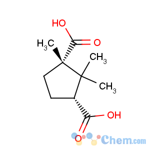CAS No:560-09-8 1,3-Cyclopentanedicarboxylicacid, 1,2,2-trimethyl-, (1S,3R)-
