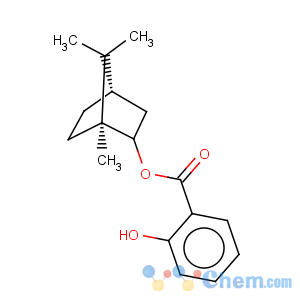 CAS No:560-88-3 Benzoic acid,2-hydroxy-, (1R,2S,4R)-1,7,7-trimethylbicyclo[2.2.1]hept-2-yl ester, rel-