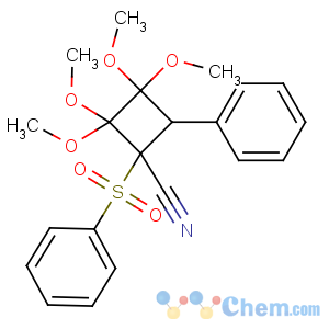 CAS No:56069-44-4 Cyclobutanecarbonitrile,2,2,3,3-tetramethoxy-4-phenyl-1-(phenylsulfonyl)-