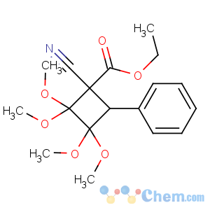 CAS No:56069-45-5 ethyl 1-cyano-2,2,3,3-tetramethoxy-4-phenyl-cyclobutane-1-carboxylate