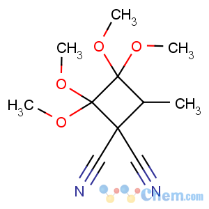 CAS No:56069-49-9 2,2,3,3-tetramethoxy-4-methyl-cyclobutane-1,1-dicarbonitrile