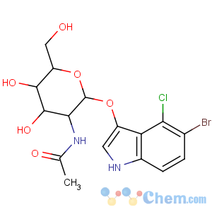 CAS No:5609-91-6 N-[(2S,3R,4R,5S,6R)-2-[(5-bromo-4-chloro-1H-indol-3-yl)oxy]-4,<br />5-dihydroxy-6-(hydroxymethyl)oxan-3-yl]acetamide