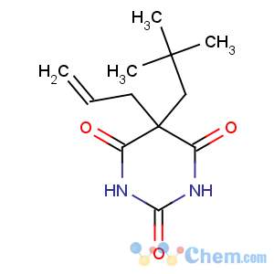 CAS No:561-83-1 2,4,6(1H,3H,5H)-Pyrimidinetrione,5-(2,2-dimethylpropyl)-5-(2-propen-1-yl)-