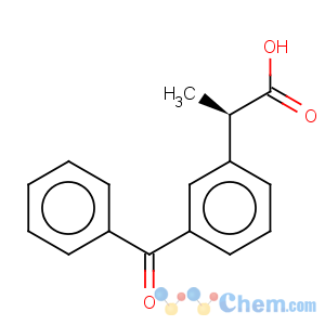 CAS No:56105-81-8 Benzeneacetic acid,3-benzoyl-a-methyl-, (aR)-