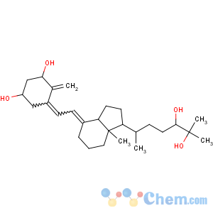 CAS No:56142-94-0 (1R,3S,5Z)-5-[(2E)-2-[(1R,3aS,7aR)-1-[(2R,5R)-5,<br />6-dihydroxy-6-methylheptan-2-yl]-7a-methyl-2,3,3a,5,6,<br />7-hexahydro-1H-inden-4-ylidene]ethylidene]-4-methylidenecyclohexane-1,<br />3-diol