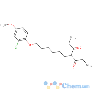 CAS No:56219-57-9 4-[6-(2-chloro-4-methoxyphenoxy)hexyl]heptane-3,5-dione