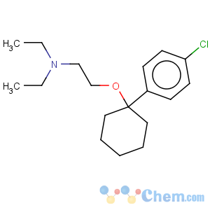 CAS No:5632-52-0 Ethanamine,2-[[1-(4-chlorophenyl)cyclohexyl]oxy]-N,N-diethyl-