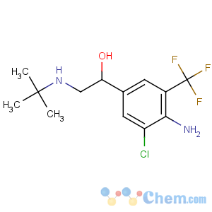 CAS No:56341-08-3 1-[4-amino-3-chloro-5-(trifluoromethyl)phenyl]-2-(tert-butylamino)<br />ethanol