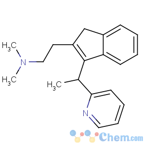 CAS No:5636-83-9 N,N-dimethyl-2-[3-(1-pyridin-2-ylethyl)-1H-inden-2-yl]ethanamine