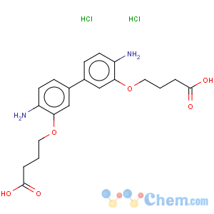 CAS No:56455-90-4 Butanoic acid,4,4'-[(4,4'-diamino[1,1'-biphenyl]-3,3'-diyl)bis(oxy)]bis-, dihydrochloride(9CI)