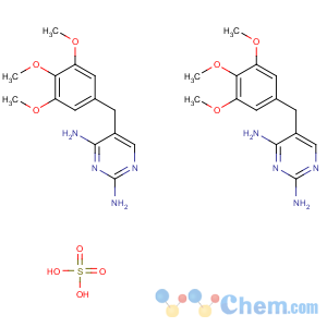 CAS No:56585-33-2 5-(3,4,5-trimethoxybenzyl)pyrimidine-2,4-diamine sulfate (2:1)