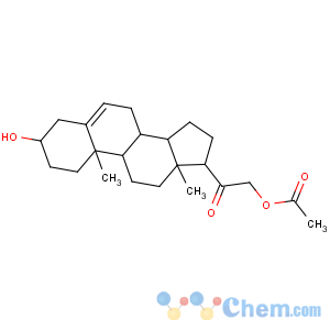 CAS No:566-78-9 Pregn-5-en-20-one,21-(acetyloxy)-3-hydroxy-, (3b)-