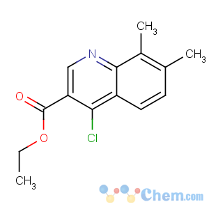 CAS No:56824-88-5 ethyl 4-chloro-7,8-dimethylquinoline-3-carboxylate