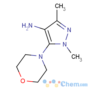 CAS No:568577-87-7 1,3-dimethyl-5-morpholin-4-ylpyrazol-4-amine