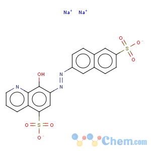 CAS No:56932-43-5 5-Quinolinesulfonicacid, 8-hydroxy-7-[2-(6-sulfo-2-naphthalenyl)diazenyl]-, sodium salt (1:2)