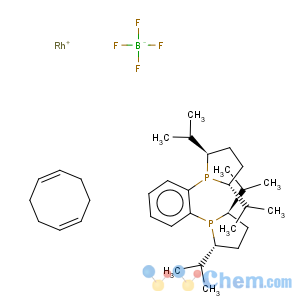 CAS No:569650-64-2 (+)-1,2-BIS((2R,5R)-2,5-DI-I-PROPYLPHOSPHOLANO)BENZENE)1,5-CYCLOOCTADIENE)RHODIUM