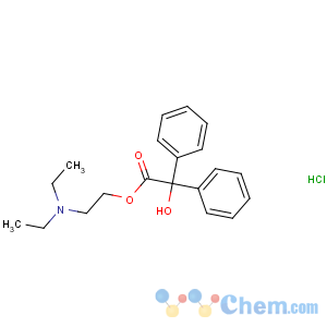 CAS No:57-37-4 2-(diethylamino)ethyl 2-hydroxy-2,2-diphenylacetate