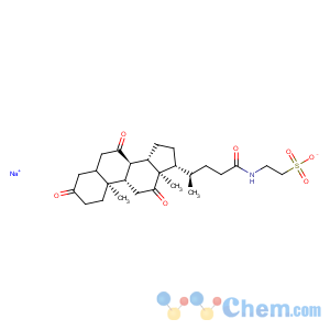 CAS No:57011-24-2 Ethanesulfonic acid,2-[[(5b)-3,7,12,24-tetraoxocholan-24-yl]amino]-,monosodium salt (9CI)