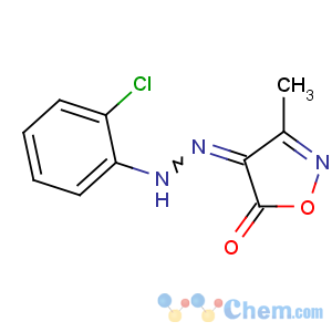 CAS No:5707-69-7 (4Z)-4-[(2-chlorophenyl)hydrazinylidene]-3-methyl-1,2-oxazol-5-one
