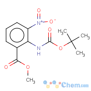 CAS No:57113-90-3 Benzoic acid,2-[[(1,1-dimethylethoxy)carbonyl]amino]-3-nitro-, methyl ester