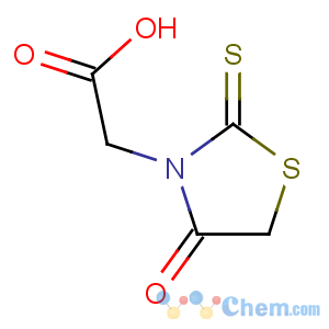 CAS No:5718-83-2 2-(4-oxo-2-sulfanylidene-1,3-thiazolidin-3-yl)acetic acid