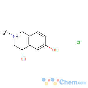 CAS No:57196-61-9 4,6-dihydroxy-2-methyl-1,2,3,4-tetrahydroisoquinolinium chloride