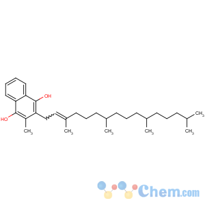 CAS No:572-96-3 2-methyl-3-[(E,7R,11R)-3,7,11,<br />15-tetramethylhexadec-2-enyl]naphthalene-1,4-diol