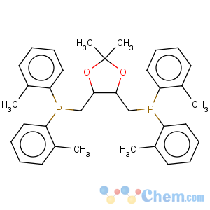 CAS No:57221-94-0 Phosphine,[(2,2-dimethyl-1,3-dioxolane-4,5-diyl)bis(methylene)]bis[bis(2-methylphenyl)-,(4R-trans)- (9CI)