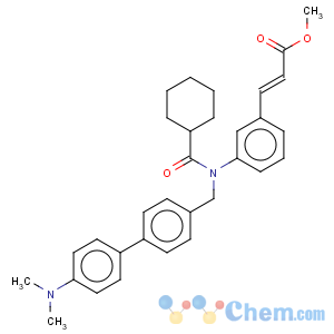 CAS No:574013-66-4 2-Propenoic acid,3-[3-[(cyclohexylcarbonyl)[[4'-(dimethylamino)[1,1'-biphenyl]-4-yl]methyl]amino]phenyl]-,methyl ester