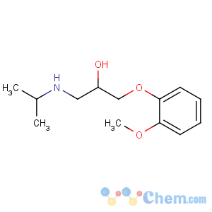 CAS No:5741-22-0 1-(2-methoxyphenoxy)-3-(propan-2-ylamino)propan-2-ol