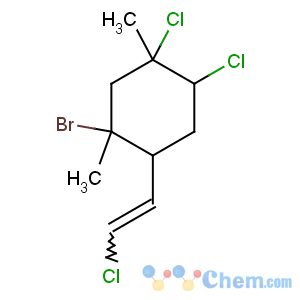 CAS No:57566-88-8 (1R,2S,4S,5R)-1-bromo-4,5-dichloro-2-[(E)-2-chloroethenyl]-1,<br />5-dimethylcyclohexane