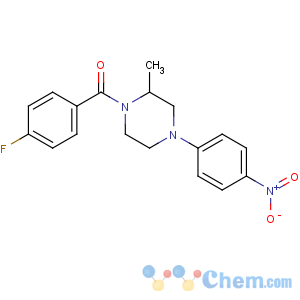 CAS No:5760-50-9 (4-fluorophenyl)-[2-methyl-4-(4-nitrophenyl)piperazin-1-yl]methanone