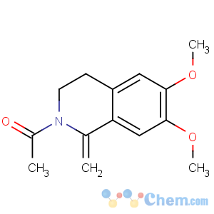 CAS No:57621-04-2 1-(6,7-dimethoxy-1-methylidene-3,4-dihydroisoquinolin-2-yl)ethanone