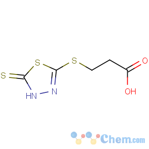 CAS No:57658-21-6 3-[(2-sulfanylidene-3H-1,3,4-thiadiazol-5-yl)sulfanyl]propanoic acid