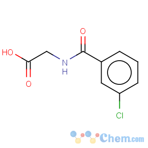 CAS No:57728-59-3 Glycine,N-(3-chlorobenzoyl)-