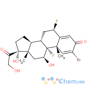 CAS No:57781-15-4 Pregna-1,4-diene-3,20-dione,2-bromo-6,9-difluoro-11,17,21-trihydroxy-, (6b,11b)-