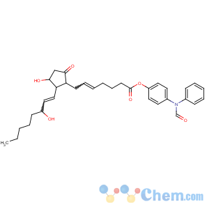 CAS No:57790-53-1 [4-(N-formylanilino)phenyl]<br />7-[(2R)-3-hydroxy-2-(3-hydroxyoct-1-enyl)-5-oxocyclopentyl]hept-5-enoate